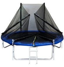 Батут Funfit (фанфит) PRO 312 см (УСИЛЕННЫЙ) с лестницей и длинными СКЛАДНЫМИ ножками