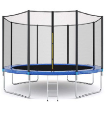 Батут Atlas Sport (атлас спорт) 374см - 12ft BASIC с внешней сеткой и лестницей